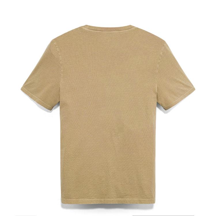 Timberland Logo Print Outdoor Casual Breathable Short Sleeve T-Shirt Men Tops Ginger-Yellow A6BCM-DH4