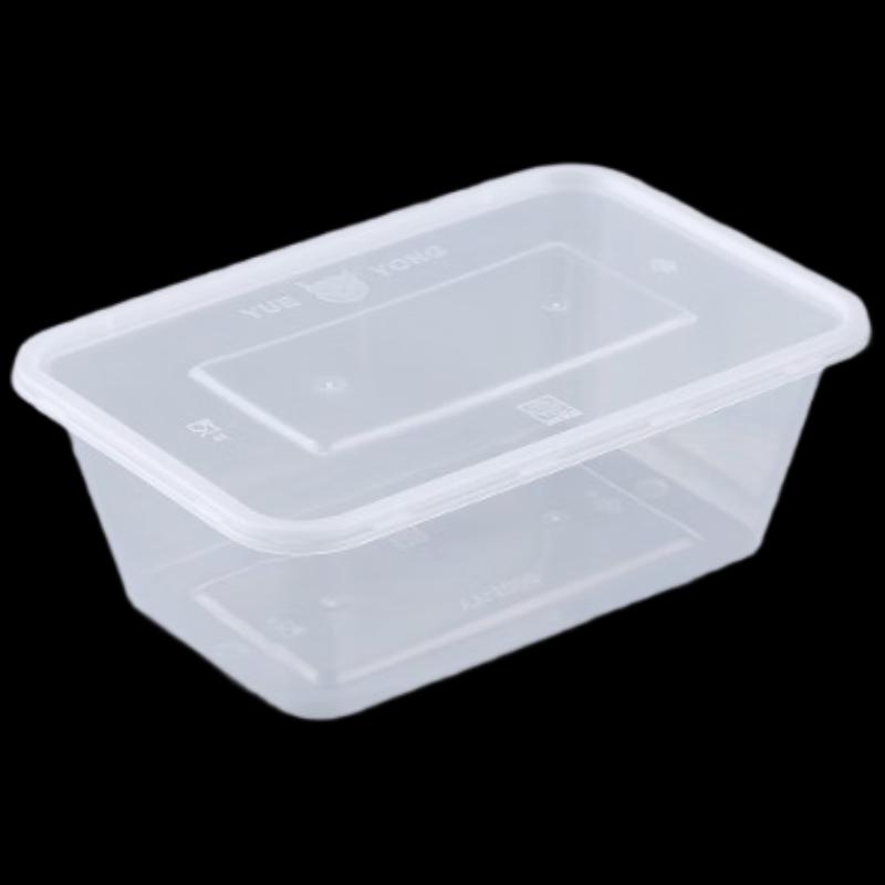 Contenitori Rettangolari in Plastica Monouso per Cibo da Asporto