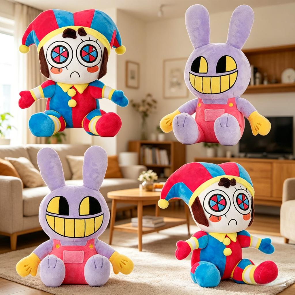 24-45Cm The Amazing Plush Doll Adorable Fluffy Stuffed Toy Cartoon Room Decoration Present For Kids Circus Fans Collectible