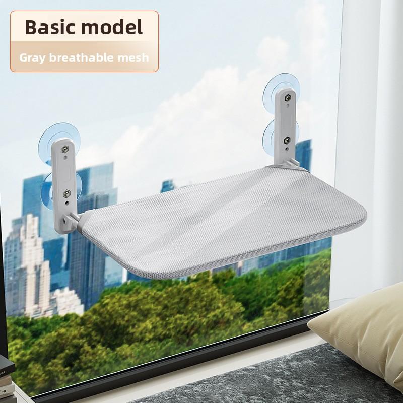 

Folding Indoor Window Cat Hammock, Balcony Glass Suction Cup Pet Cat Bed, Hanging Breathable Mesh Cat Bed Medium