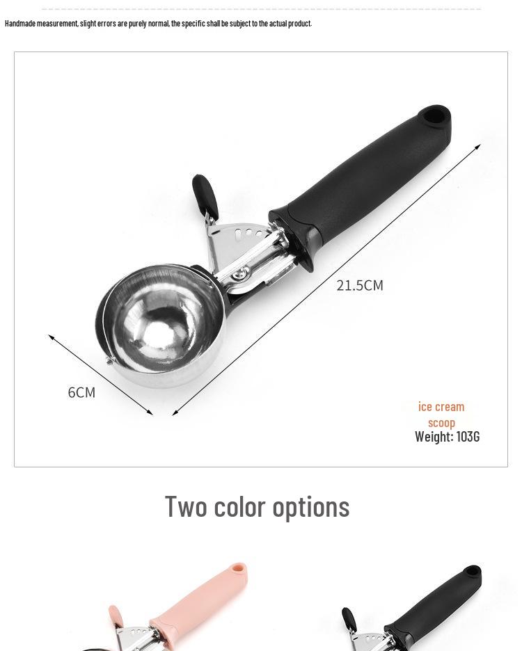 Stainless Steel Ice Cream & Fruit Scoop Spoon