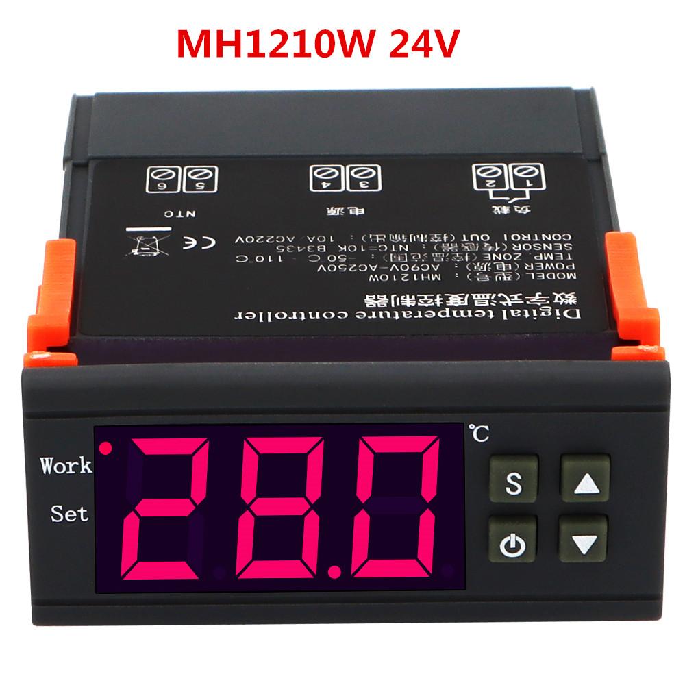 MH1210W Цифровой термостат Регулятор температуры Переключатель Измеритель температуры Терморегулятор для инкубатора Датчик NTC скидка 40%