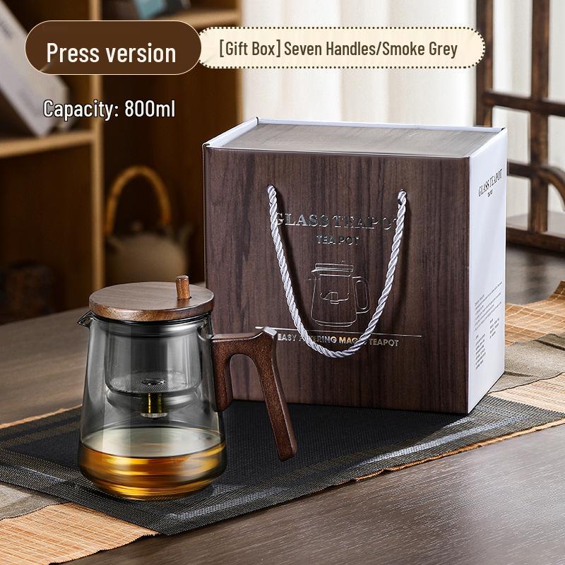 High Temperature Resistant Glass Teapot Set with Teacup and Tea Strainer