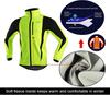 Men's High Visibility Breathable Full Sleeve Cycling Jersey Windproof Night Riding Moisture Wicking Sports Apparel Summer