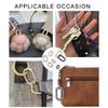 2 Pcs/Set Oval Rings Buckle Spring Oval Rings Spring Keyring Buckles Metal Oval Rings for Bag Purses Belts Keychain
