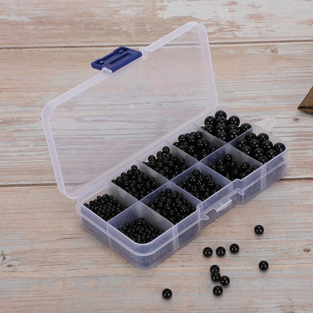 DIY Plastic Eyes Hand Made Animal Doll Toy All Black Bean Eyeball Fabric Accessories