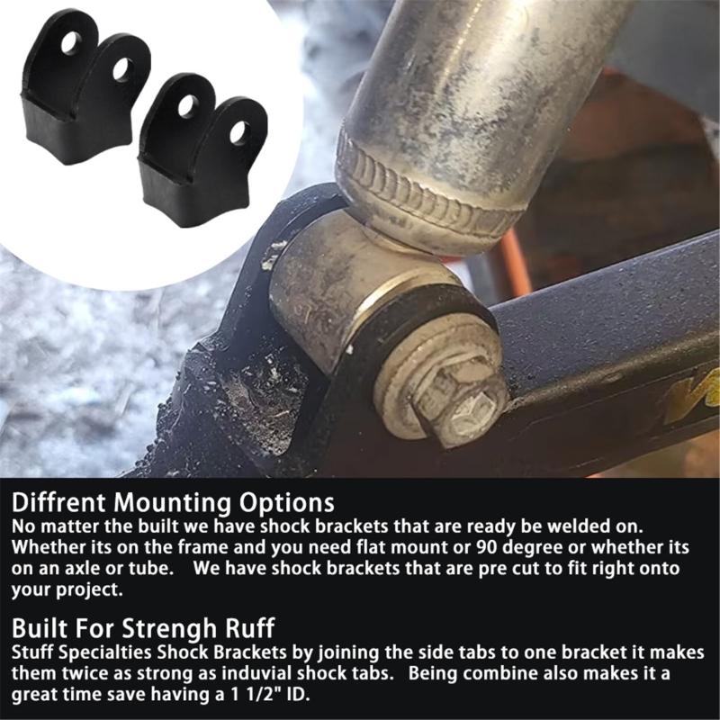 Upgrades Stoßdämpferhalterungssatz Eisen 51x57x64mm Schwerlast & Schweißbar Paar für R1180 Verbesserte Federung Vibrationsreduzierung