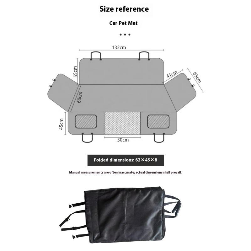 Waterproof Dog Car Seat Cover, Pet Travel Hammock, Rear Back Seat Protector Mat, Safety Carrier for Dogs