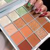 Bright Colors Matte Shimmer Eyeshadow Makeup Pallete Long Lasting and High Pigment Silky Powder Eye Shadow Cosmetics 16 Color Set
