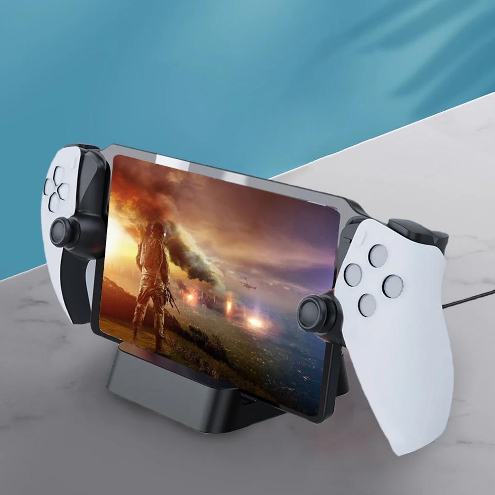 For PS5 Portal Remote Player Controller Charger Dock Station with 2 Connector Fast Charging Game Console Dock Charger Station