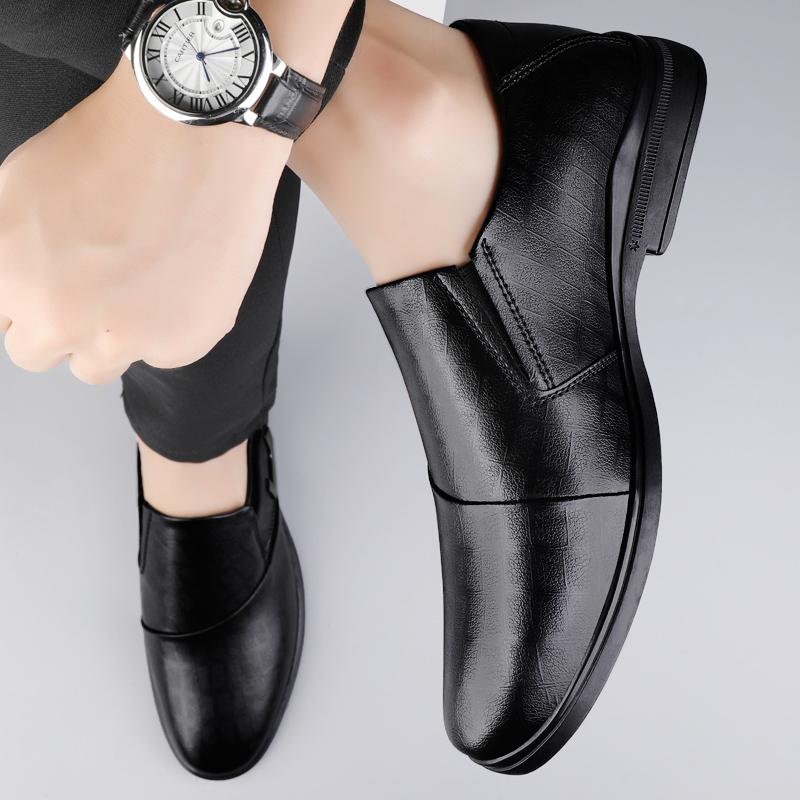 Luxury Autumn Winter Texture Simple Men's Comfortable Non-slip Men's Advanced Leisure Business Office Soft Driving Loafer Shoes