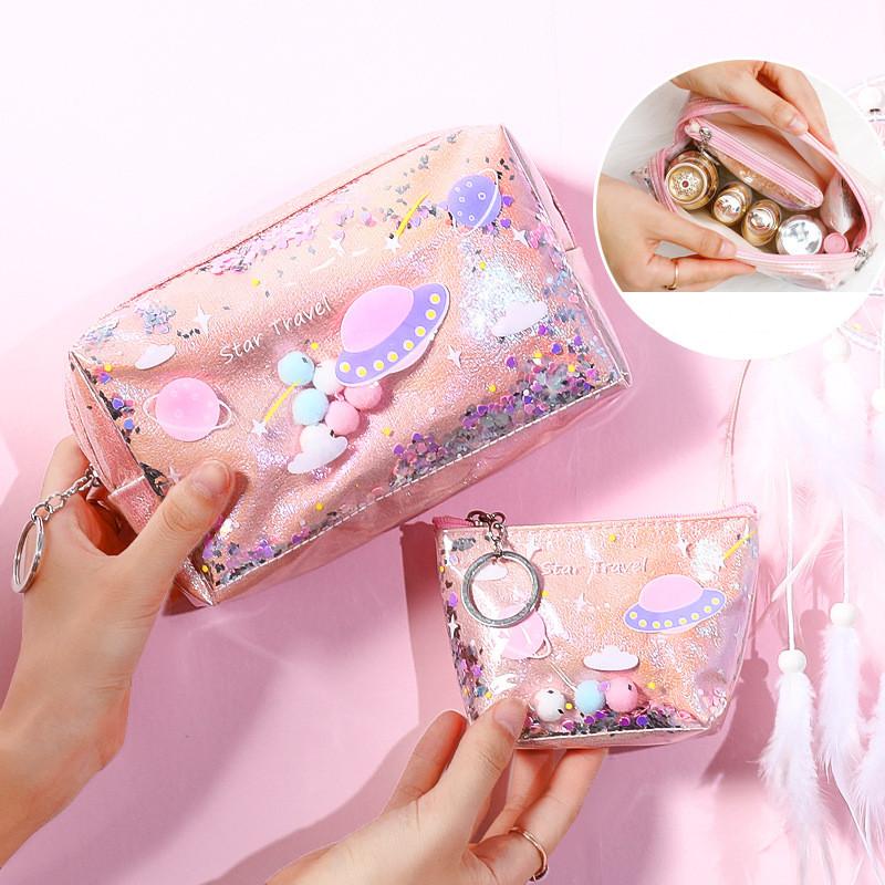 sequin makeup bolsa