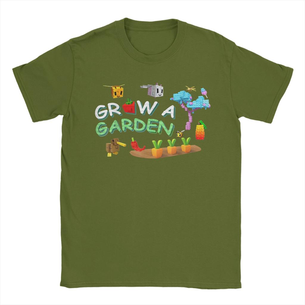 Grow A Garden T Shirt Men 100% Cotton Unique T-Shirt Round Neck  Tees Short Sleeve Clothes Gift Idea