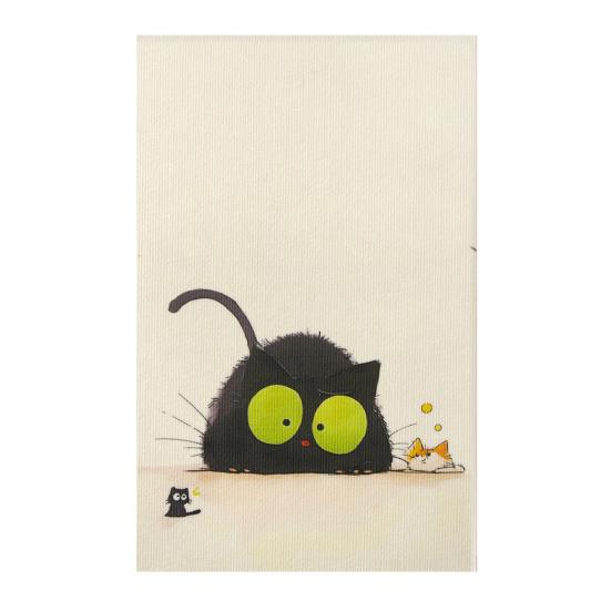 Wall Mounted Cat Scratcher Self-adhesive Cat Scratch Pad Cute Kitten Pattern Scratch Mat Protects Furniture And Walls for Indoor Cats Scratching