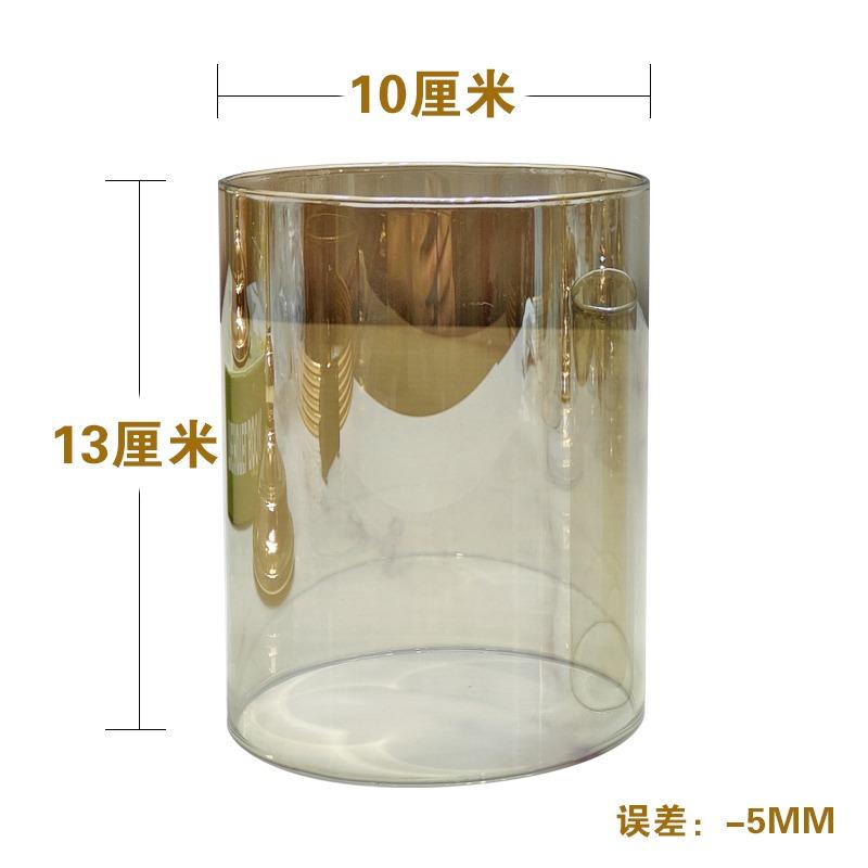 Glass Candle Stand Windshield Lampshade Wedding Candle Holder for Table Decorative Lighting