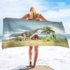 Telo da Spiaggia Dinosauro Asciugamani da Campeggio Acquerello per Ragazzi Bambini Asciugatura Rapida Super Assorbente Morbidissimo Telo da Spiaggia Asciugamano per Piscina