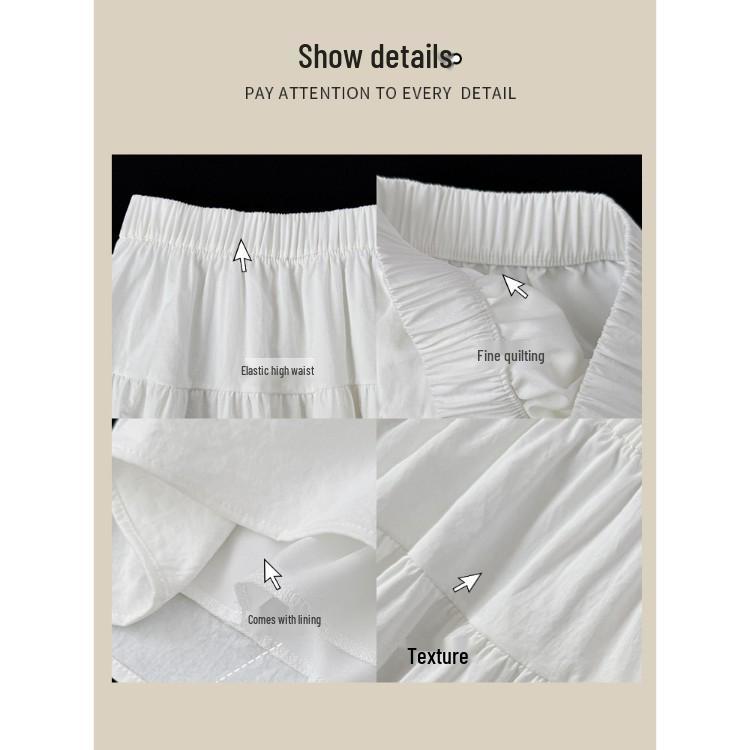 Navy Blue Japanese-Style A-Line Midi Skirt for Women - Summer 2025, High-Waisted, Casual Versatile College Style