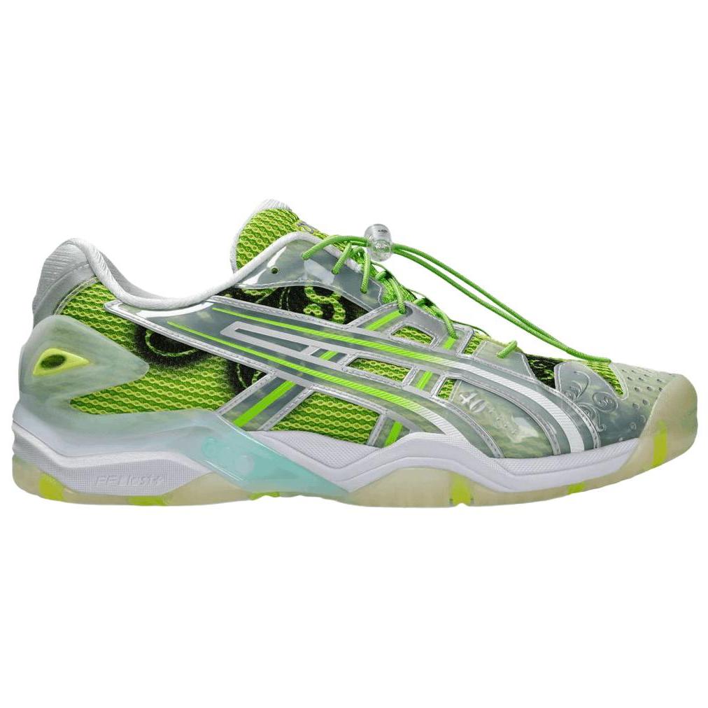 Little Tokyo Ping Pong x ASICS Gel Resolution 5 Verde Loro Plata Pura Zapatillas Unisex Blancas 1203B186-300