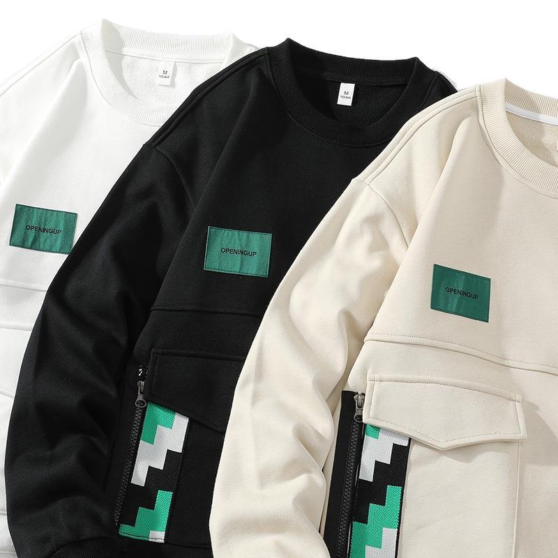 Mens Youth Loose Fit Fleece Hoodie Printed Long Sleeve Casual Sweatshirt