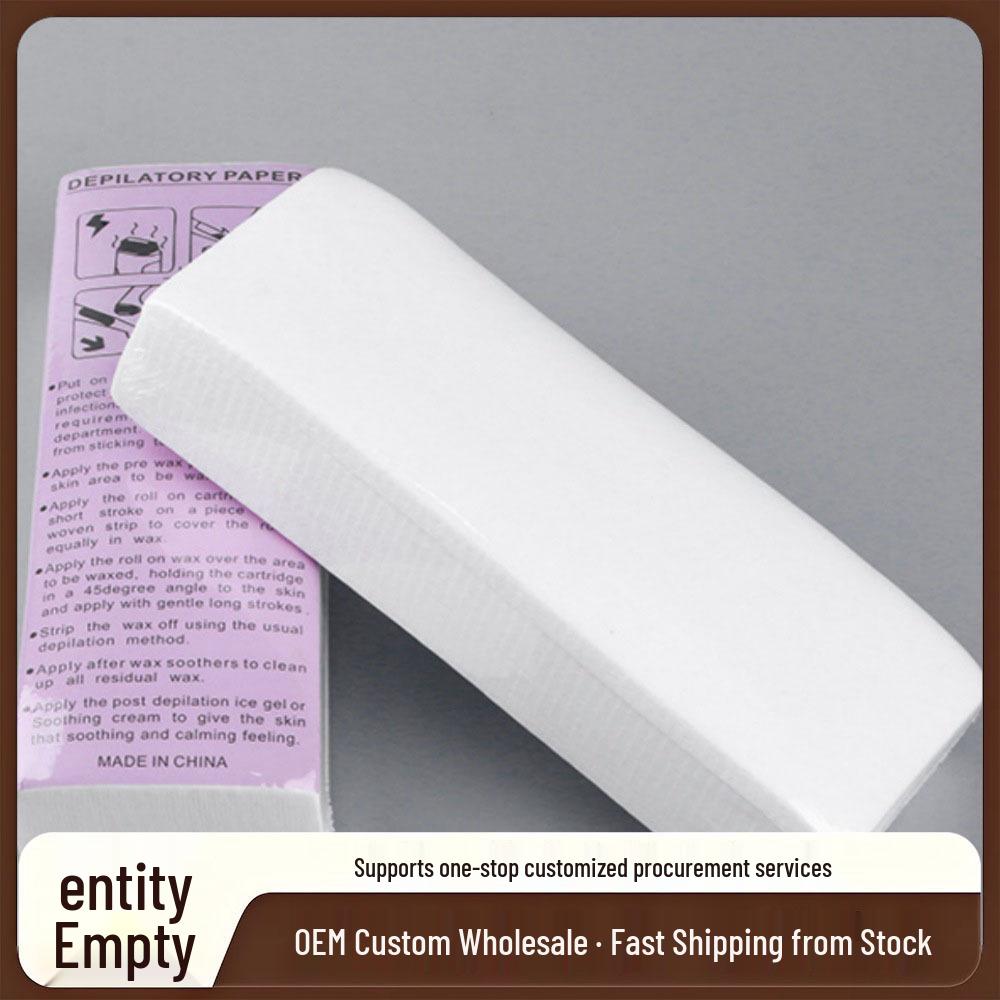 100 Non-Woven Disposable Depilatory Wax Paper Cotton Pads – Honey Wax Cloth for Hair Removal
