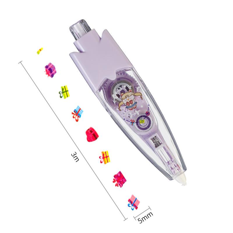 Mini bandă coreeană creativă, copac floral drăguț, bandă de corectare a modelului inimii, pentru bricolaj, bandă decorativă, papetărie pentru studenți