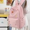 Schoolbag Fashion Ins Korean Students High Value Bow Embroidery Fresh Load Reduction Large Capacity Backpack Backpack