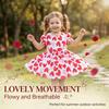 Girls' Summer Dress New Style Short-Sleeved Princess Dress With Print For Young Children