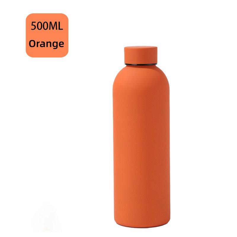 

500 мл Портативная чашка-термос из нержавеющей стали Вакуумная фляга Холодная и горячая Спортивная чашка Автомобильная чашка Термокружка для путешествий Кофейная чашка с термоизоляцией 500ML оранжевый