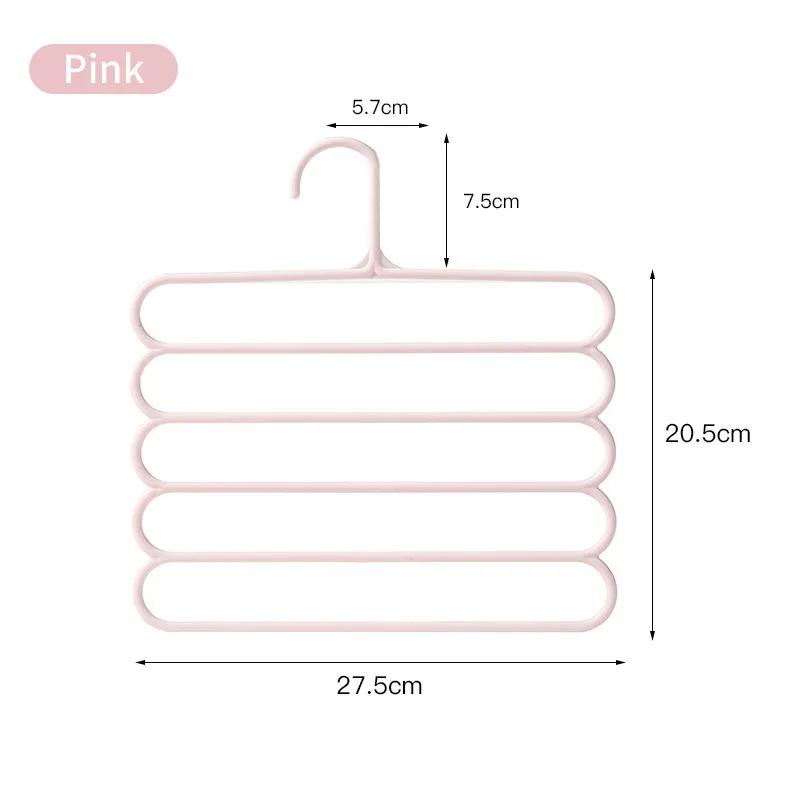 5 Layers Pants Towel Scarfs Racks Storage Clothes Hangers Trousers Hangers Organizers Holders Closet Storage Organization