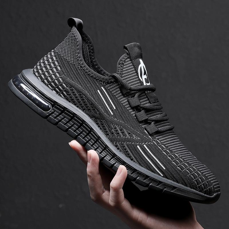 Summer Men's Shoes Extra Large Size Breathable Men's Casual Fly-woven Shoes Running Shoes Korean Version Mesh Tide Sneakers 46 Comfortable