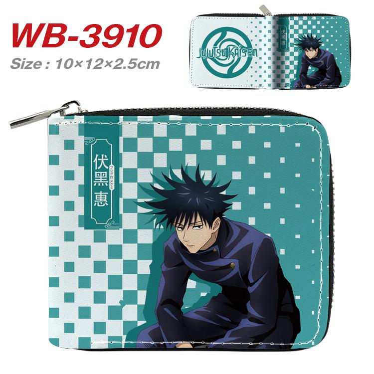 Jujutsu Kaisen Short Wallet Anime Cartoon Leather Bifold Card Holder Coin Purse for Students Men Women