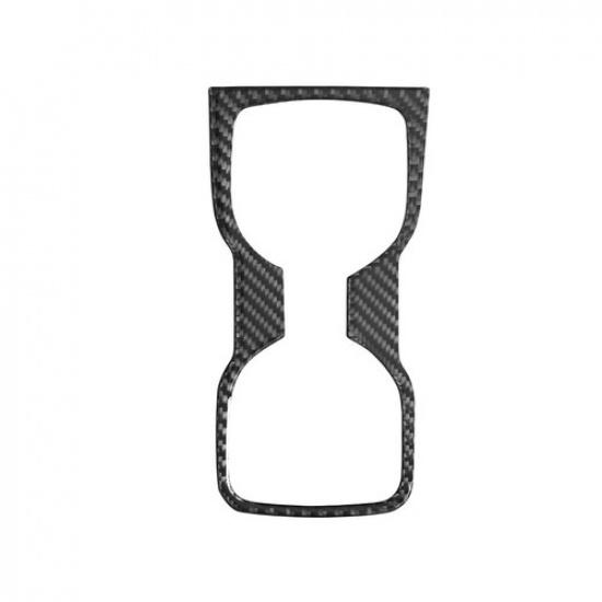 Carbon Fiber Interior Water Cupholder Cover Trim For Ford Ranger -