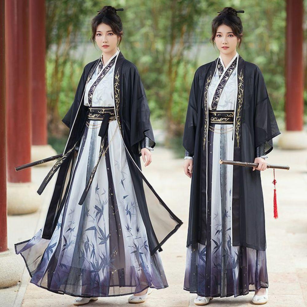 Chinese Song Dynasty Style Hanfu Embroidered Suit Chinese Ink Style Hanfu