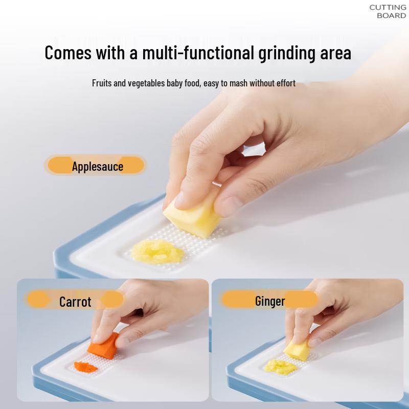 KOBACH Light Shield Antibacterial Stainless Steel Double-Sided Cutting Board