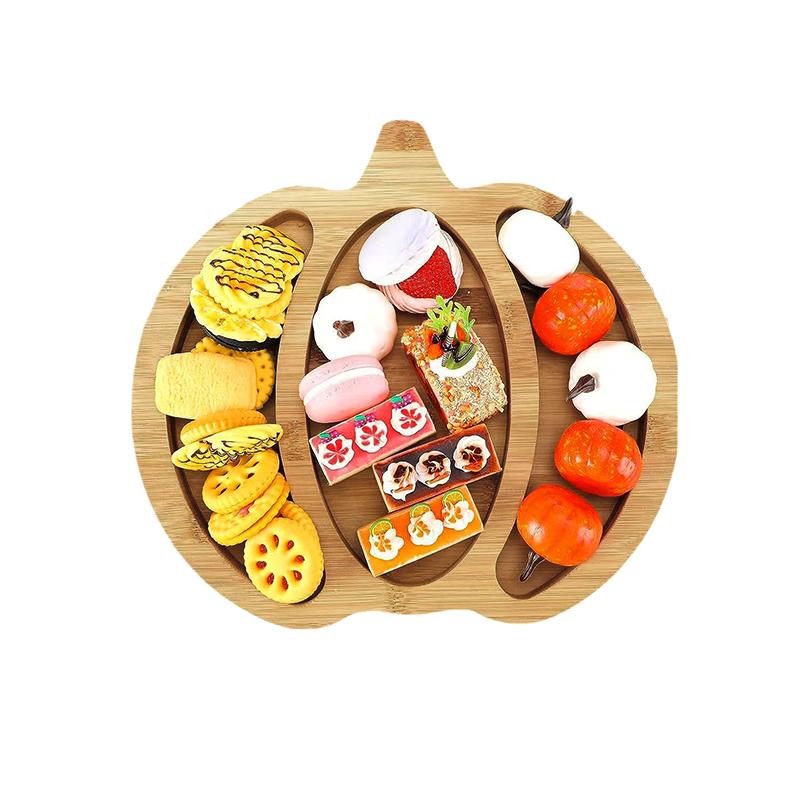 1pc Fruit Christmas Pumpkin Tray Cute Decorative Holiday Party Christmas Halloween Thanksgiving Candy Tray