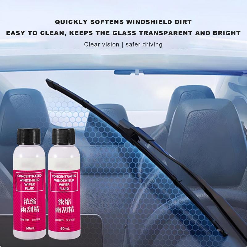 Windshield Oil Remover Gum Remover For Car Windshield Washer Fluid Concentrate Car Gum Remover Tree Sap Removers 60ml For Car