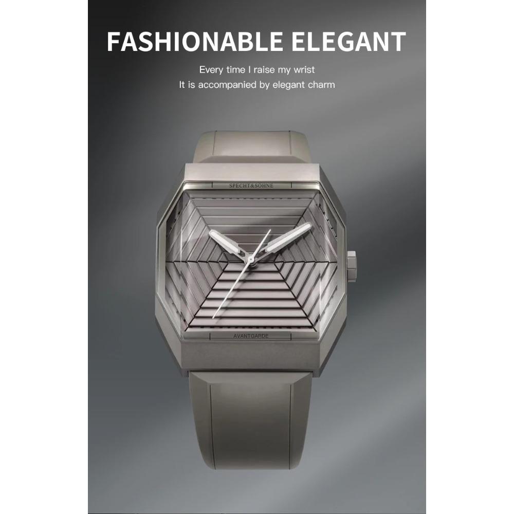 Luxury Brand Specht & Söhne New Classic Men's Wrist Watch Stainless Steel Blue Rubber Strap Waterproof Luminous Sport Watches