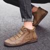 38-48 Men's High-top Large Size Casual Shoes Fashion Retro Casual Leather Boots