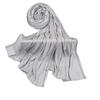 Shimmering Rhinestones Trimmed Womens Head Scarf Premium Silk Cotton Fabric Multifunctional Neck Wrap Fashion Accessory