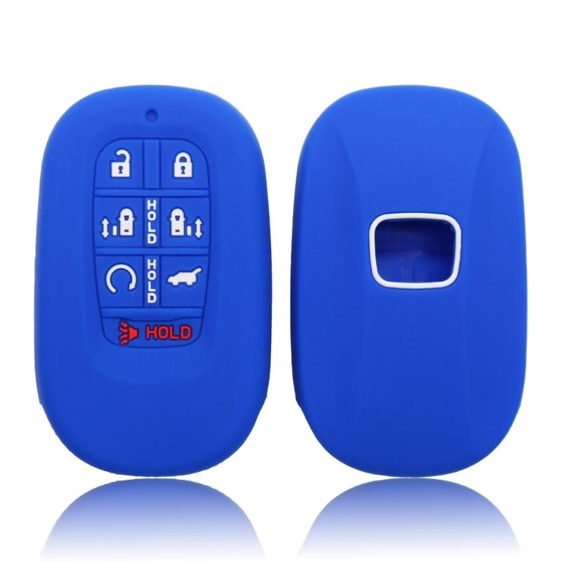 Key Fob Case Shell Cover For Remote 7+2 Button Designs Anti Shock Silicone Cover Non Slip Surfaces Universal Vehicle Fit