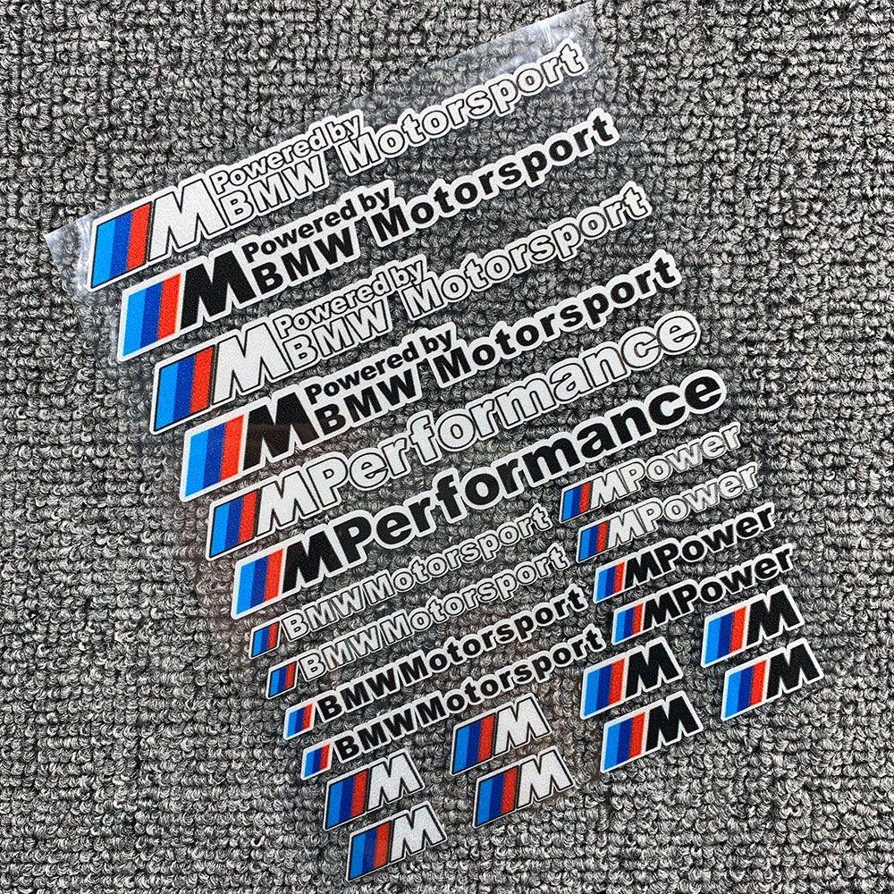 drswk4 New For Bmw M 50TH Power Performance E28 E30 E34 E36 E46 E60 E90 F84 Reflective Motorcycle Sticker Decals Tank Logo Stickers