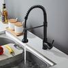 TLXT Wall-Mounted Pull-Out Kitchen Spring Faucet