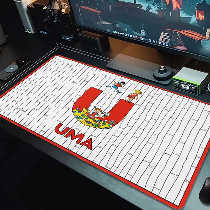Pippi Longstocking Large Size Mouse Pad Large Gaming Table Cushion Non-slip Laptop Tablet Big Mousepad XXL Mat Mini PC Playmat With Lock Edge