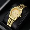 Casaro Ladies Watch Business Simple Fashion Trend Calendar Steel Belt Waterproof Women'S Watch Quartz