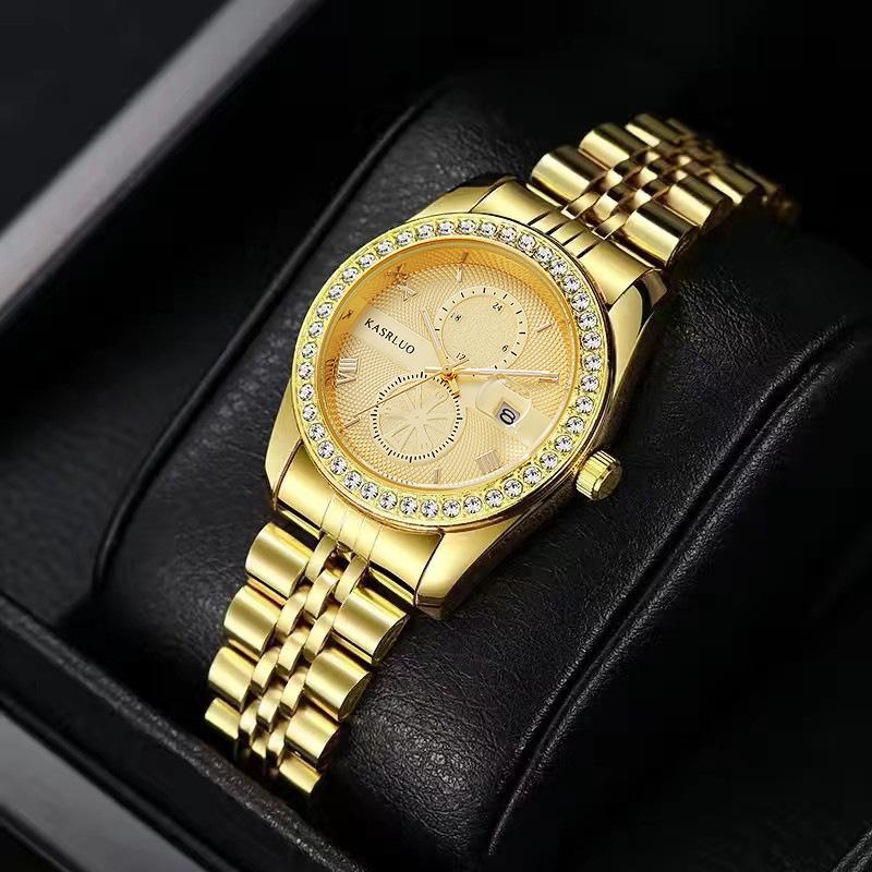 Casaro Ladies Watch Business Simple Fashion Trend Calendar Steel Belt Waterproof Women S Watch Quartz