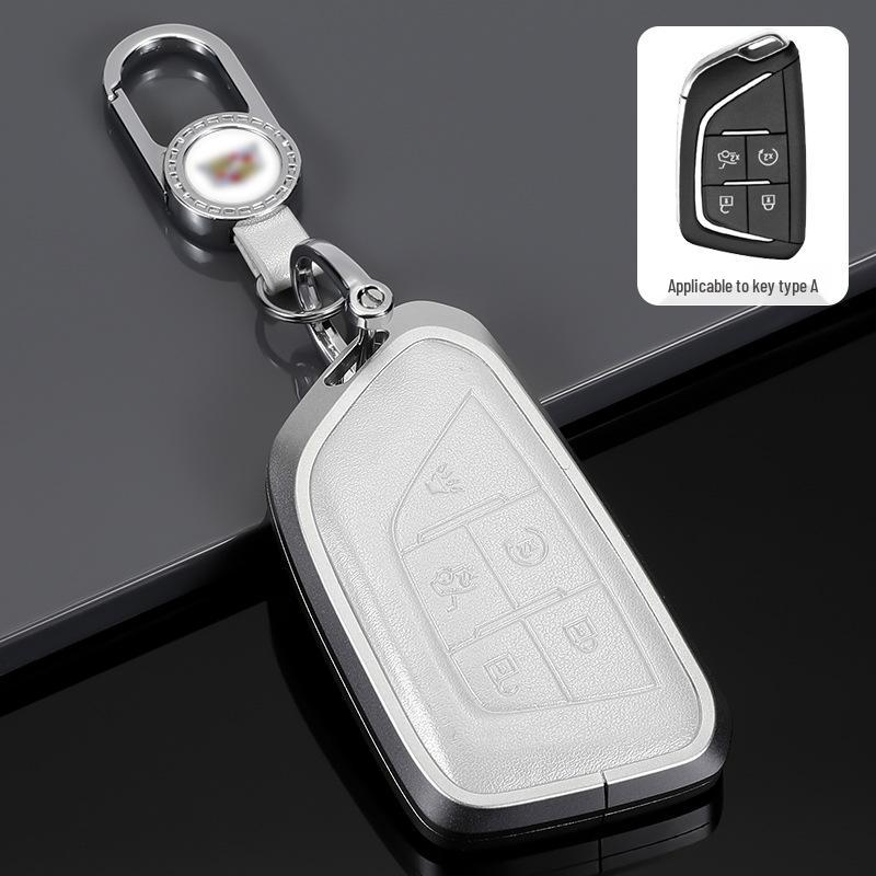 Cadillac Key Protective Shell: Fits XT4, XT5, XT6, CT4, CT5 - Original Car Key Cover with Buckle.