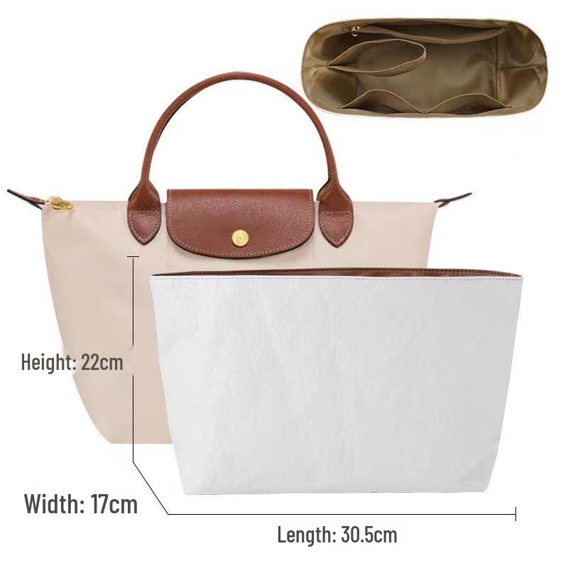 Longxiang Leichte DuPont-Papier-Tasche in Tasche: Innentasche in großen, mittleren und kleinen Größen, stützende Form, wasserdicht, Aufbewahrungstaschen.