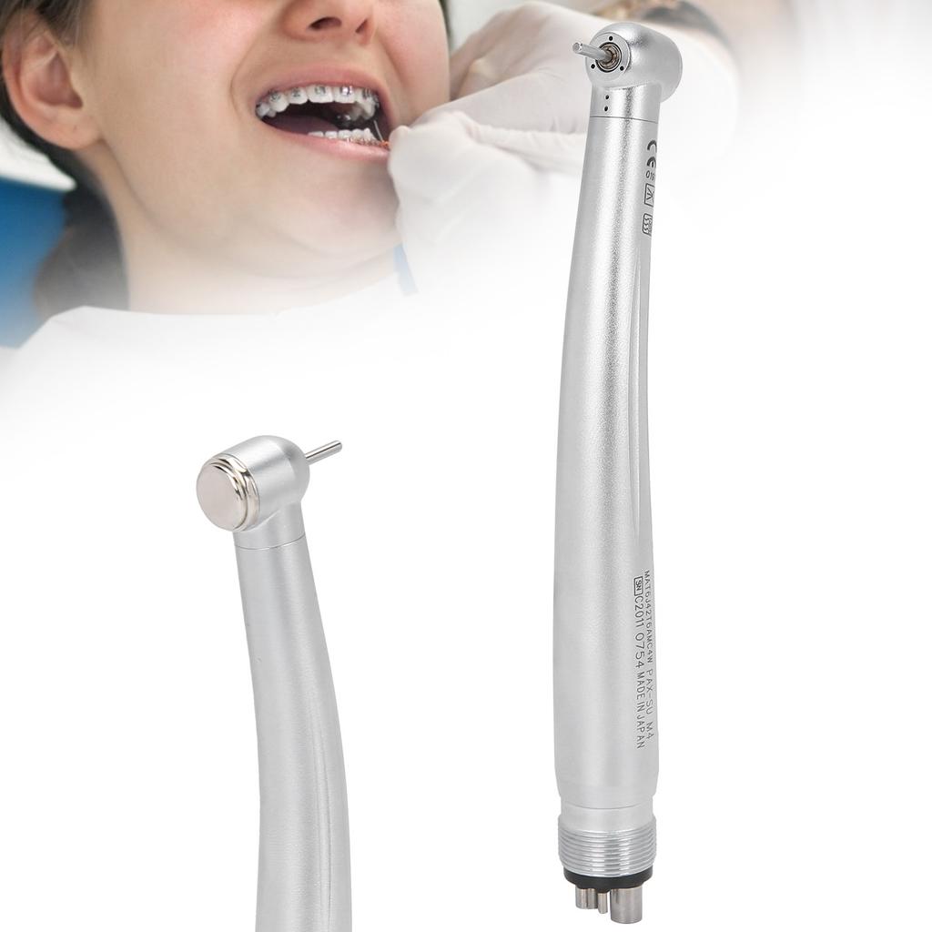 4 Holes Dental Handpiece High Speed Polishing Handpiece Push Button Dentist Tool