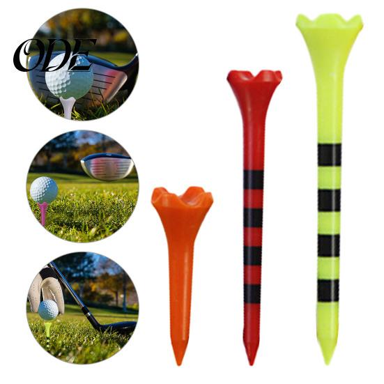Golfschuhstollen 10 Stück 38/70/82MM Abschlagstreifen Höhenverstellbar Spitze Scharf Kunststoff Ballhalter Trainingshilfe Kit Zubehör Golfer Geschenke
