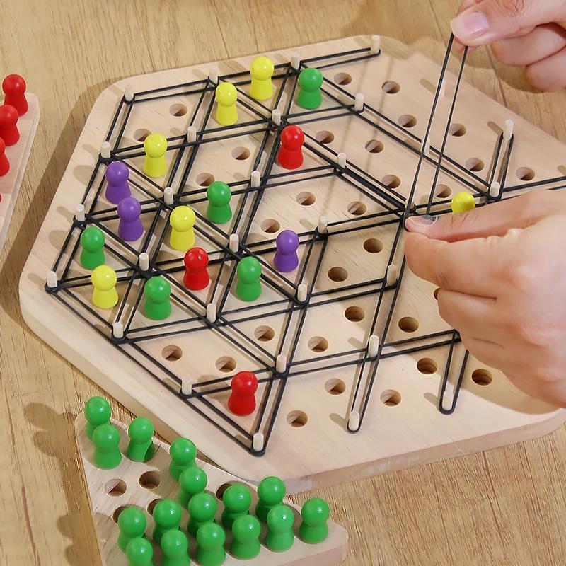 Multiplayer Geometric Interlocking Chess Party Battle Game for Family Fun Interactive Triangle Strategy Game for Kids and Adults